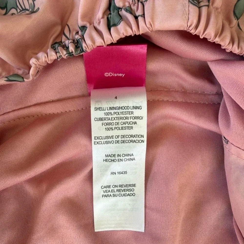 Toddler Girls Disney Minnie Mouse Light Rain Jacket with Hood and Ears Size 4T - Picture 7 of 7